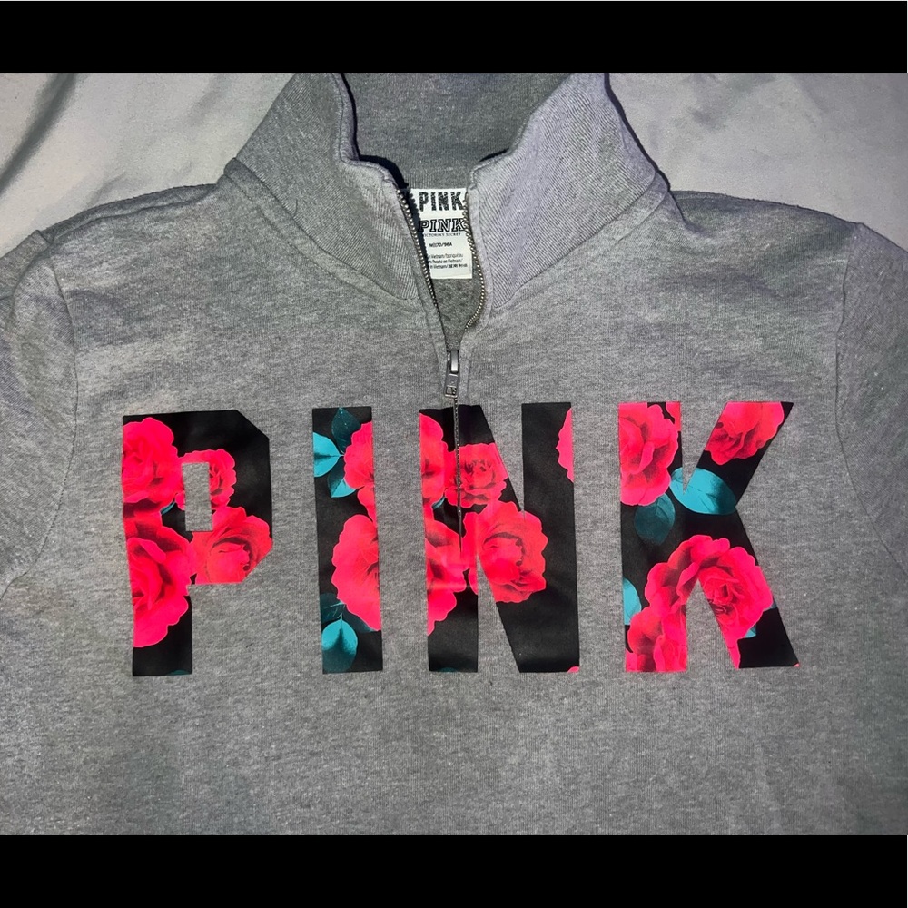 PINK Victoria’s Secret 1/4 Zip Sweatshirt